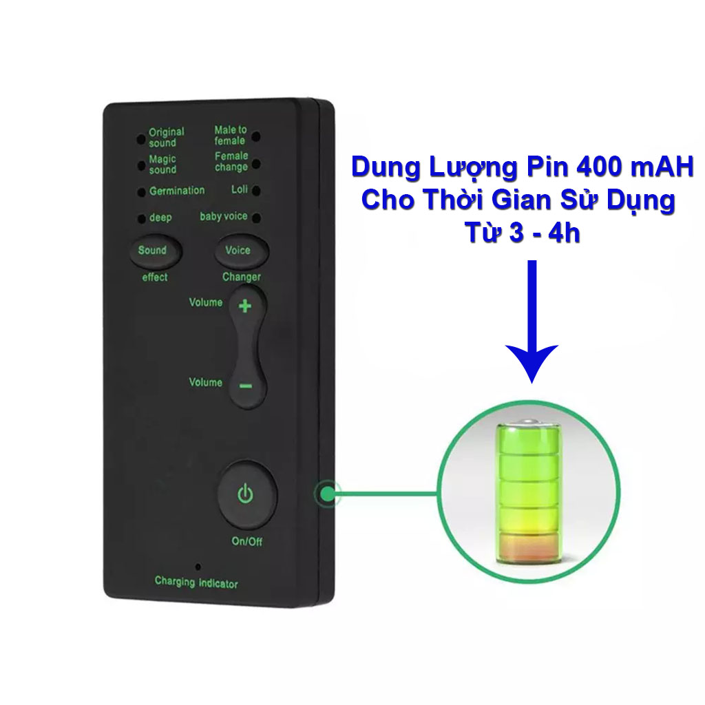 Bộ Chuyển Đổi 7 Giọng Nói Nam, Nữ, Trẻ Em M1 Dành Cho Điện Thoại, Máy Tính Bảng, Pc, Hỗ Trợ Mic Đổi Giọng Chơi Game PUBG-màu ngẫu nhiên