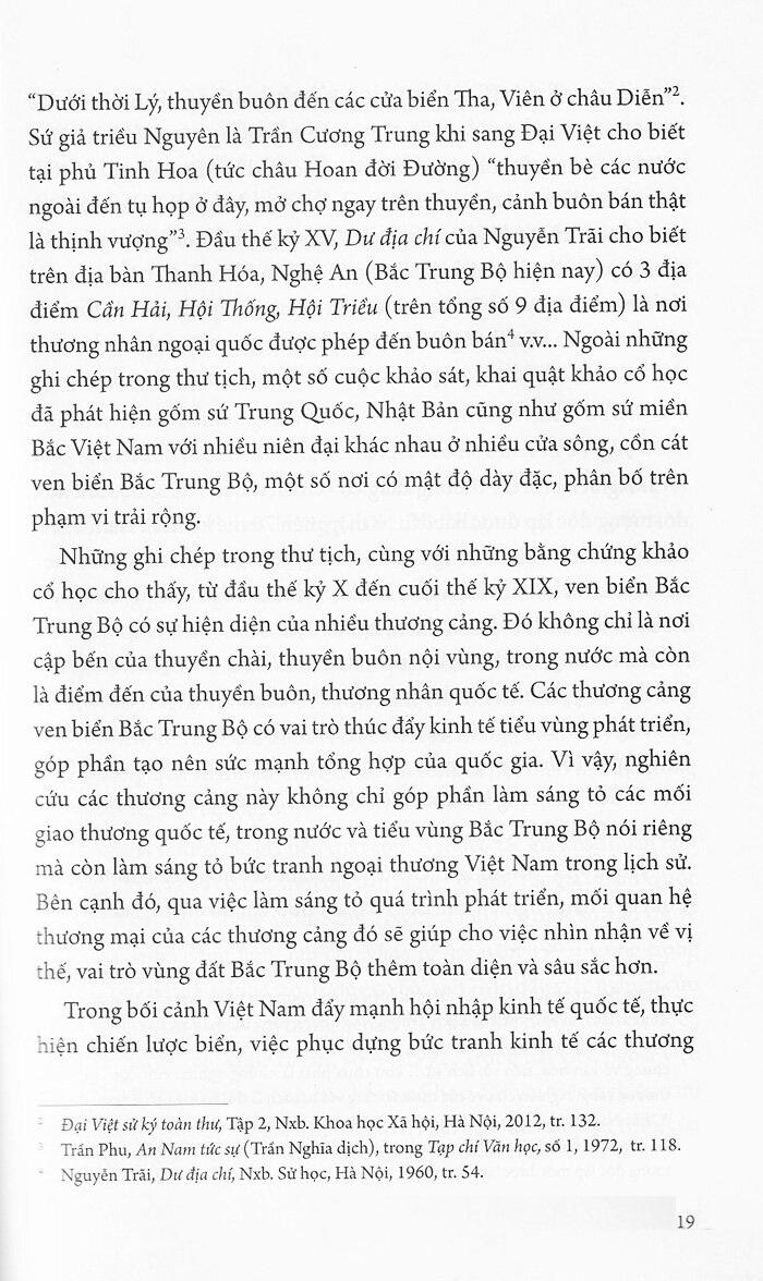 Các Thương Cảng Ven Biển Bắc Trung Bộ Thế Kỷ X - XIX