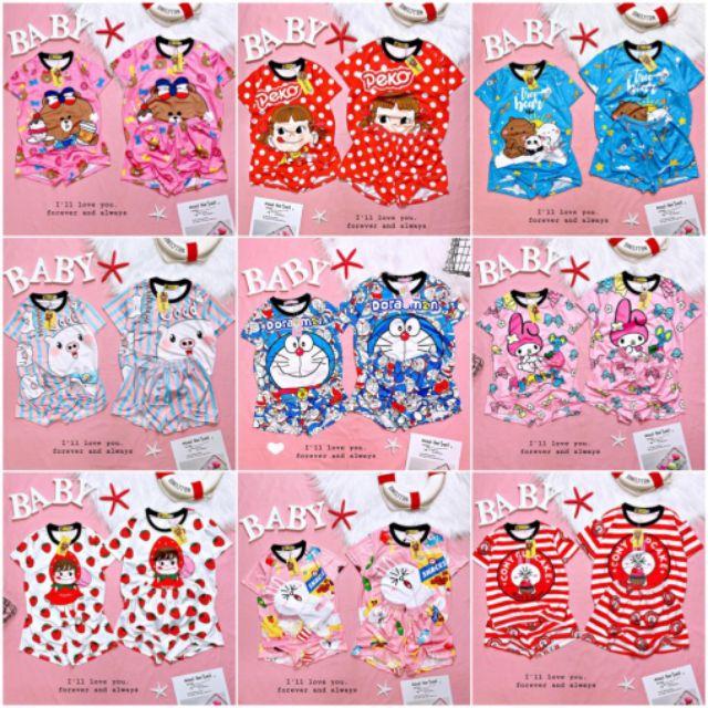 Bộ thun 3D đùi cho bé 15_35kg