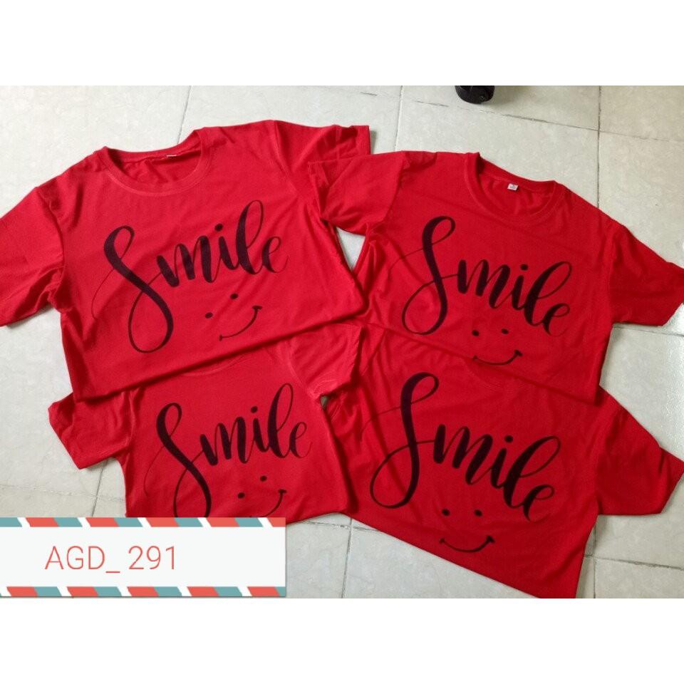 Áo nhóm mẫu SMILE - MÃ AGD 291