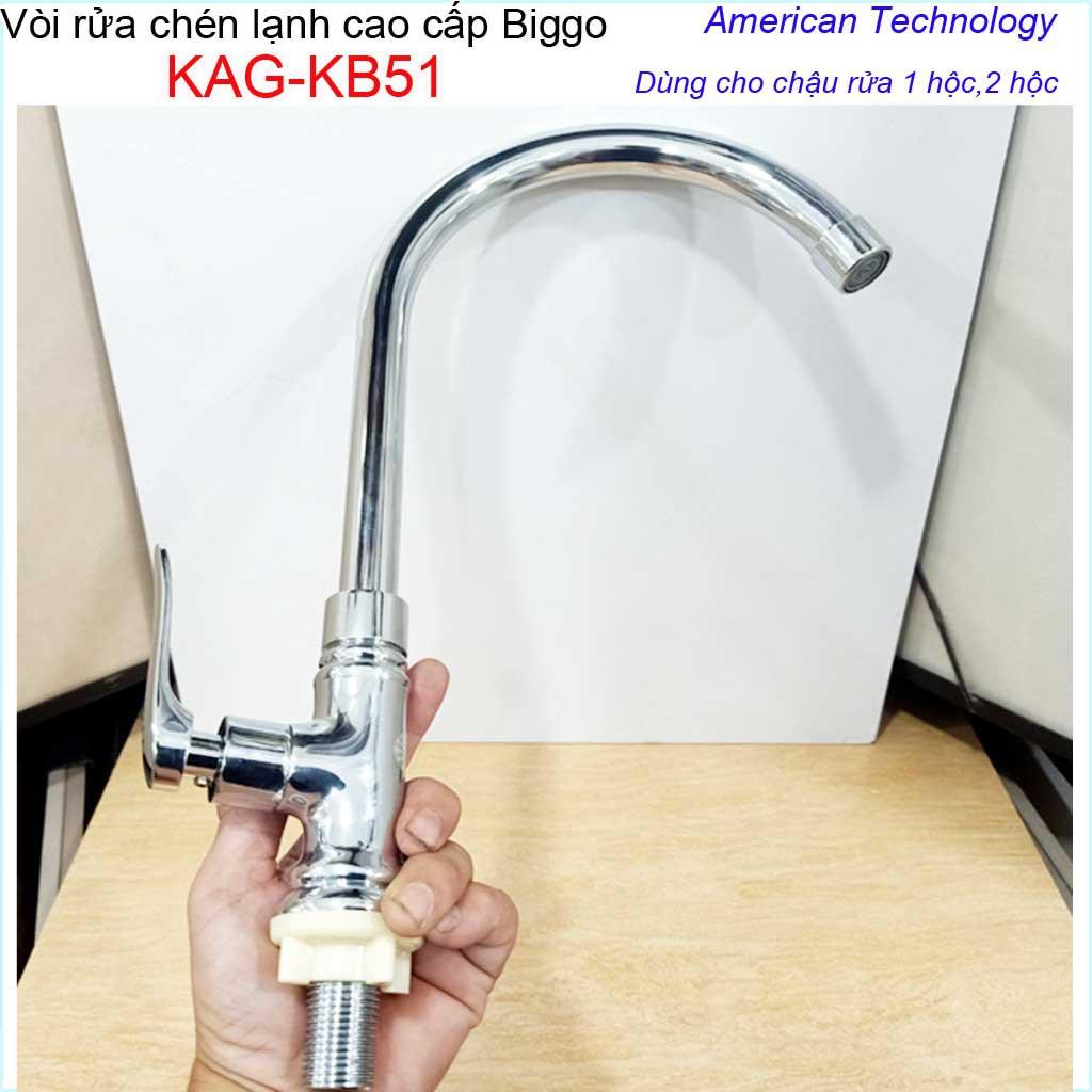 Vòi rửa chén bát,Vòi BigGo,  vòi bếp lạnh chậu rửa chén KAG-KB51