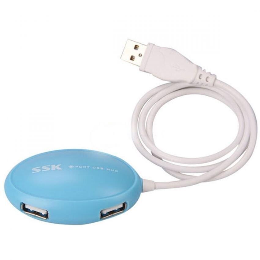 HUB USB 4 CỔNG SSK SHU 017 TRÒN XANH