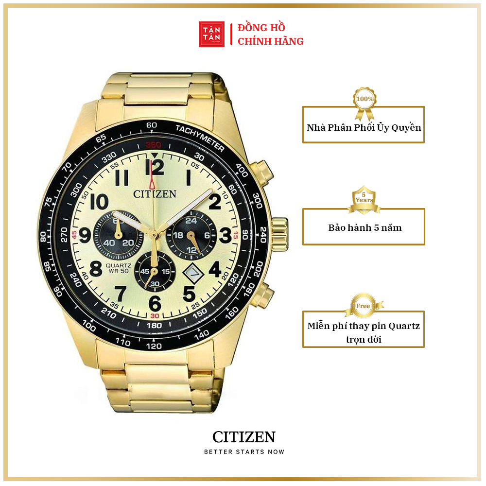 Đồng hồ Nam Citizen Quartz AN8162-57P 44mm