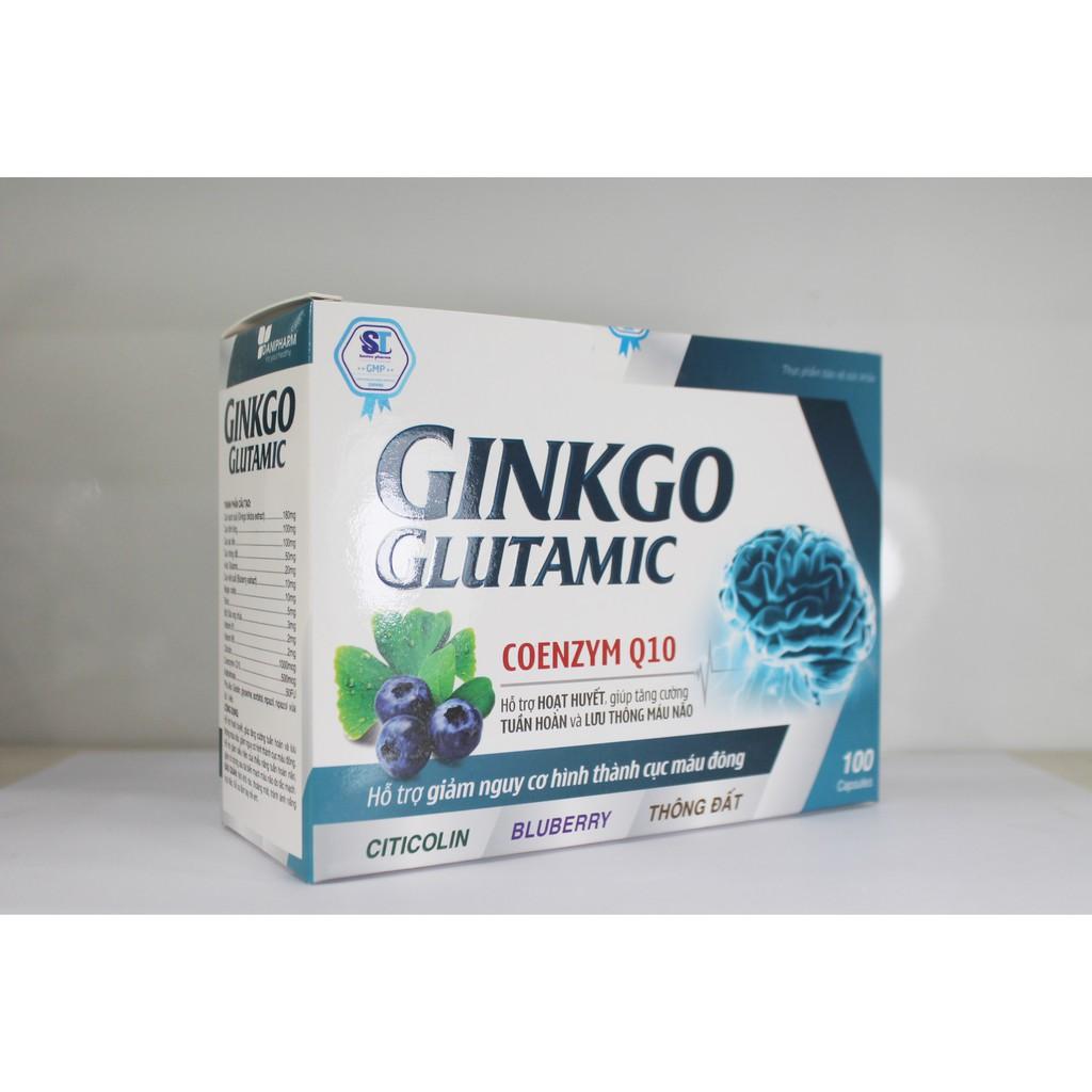 GINKGO GLUTAMIC COENZYM Q10 - HOẠT HUYẾT DƯỠNG NÃO - TUẦN HOÀN - LƯU THÔNG MÁU NÃO - NGĂN HÌNH THÀNH CỤC MÁU ĐÔNG