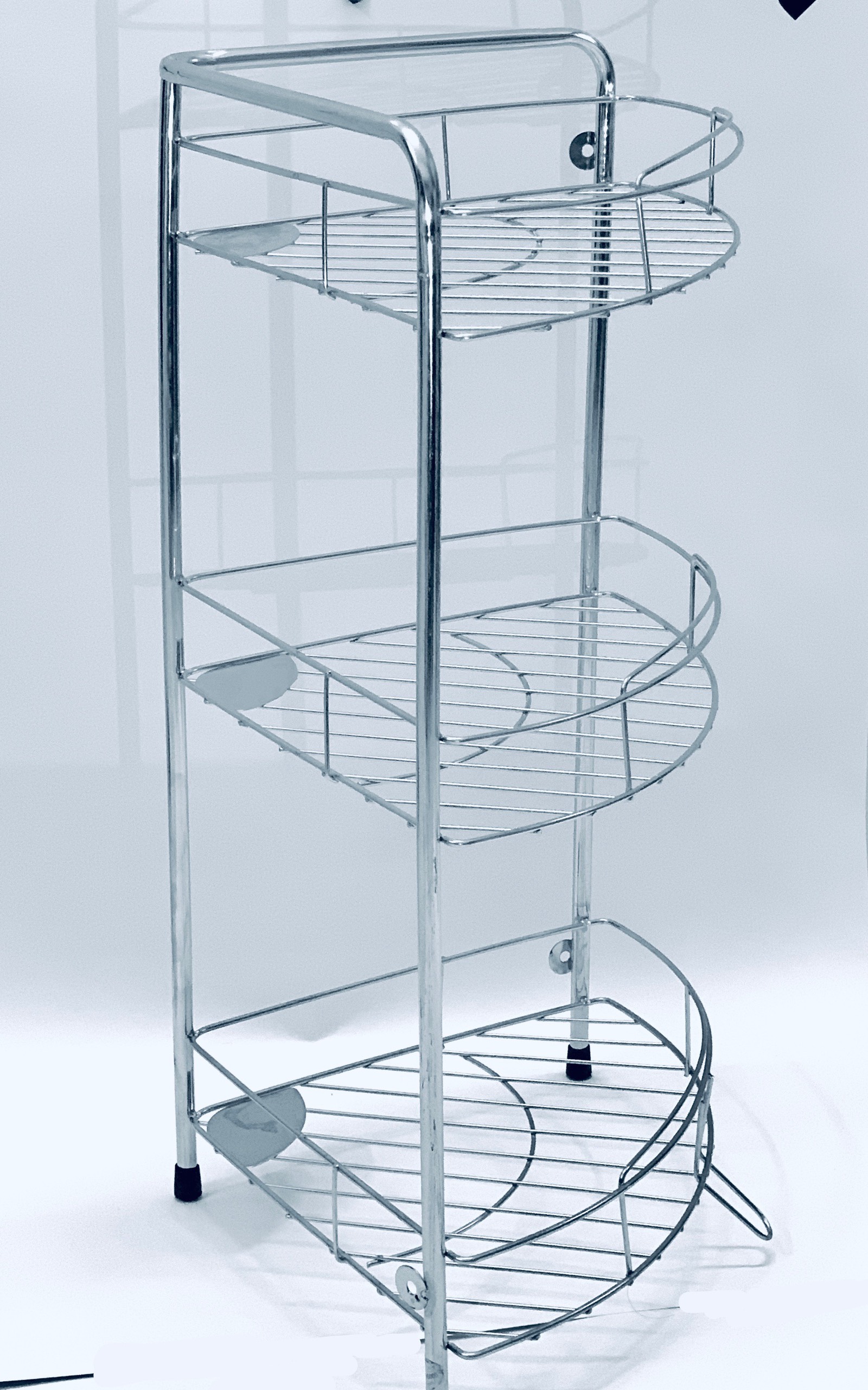 Kệ góc inox 201, kệ nhà tắm 3 tầng
