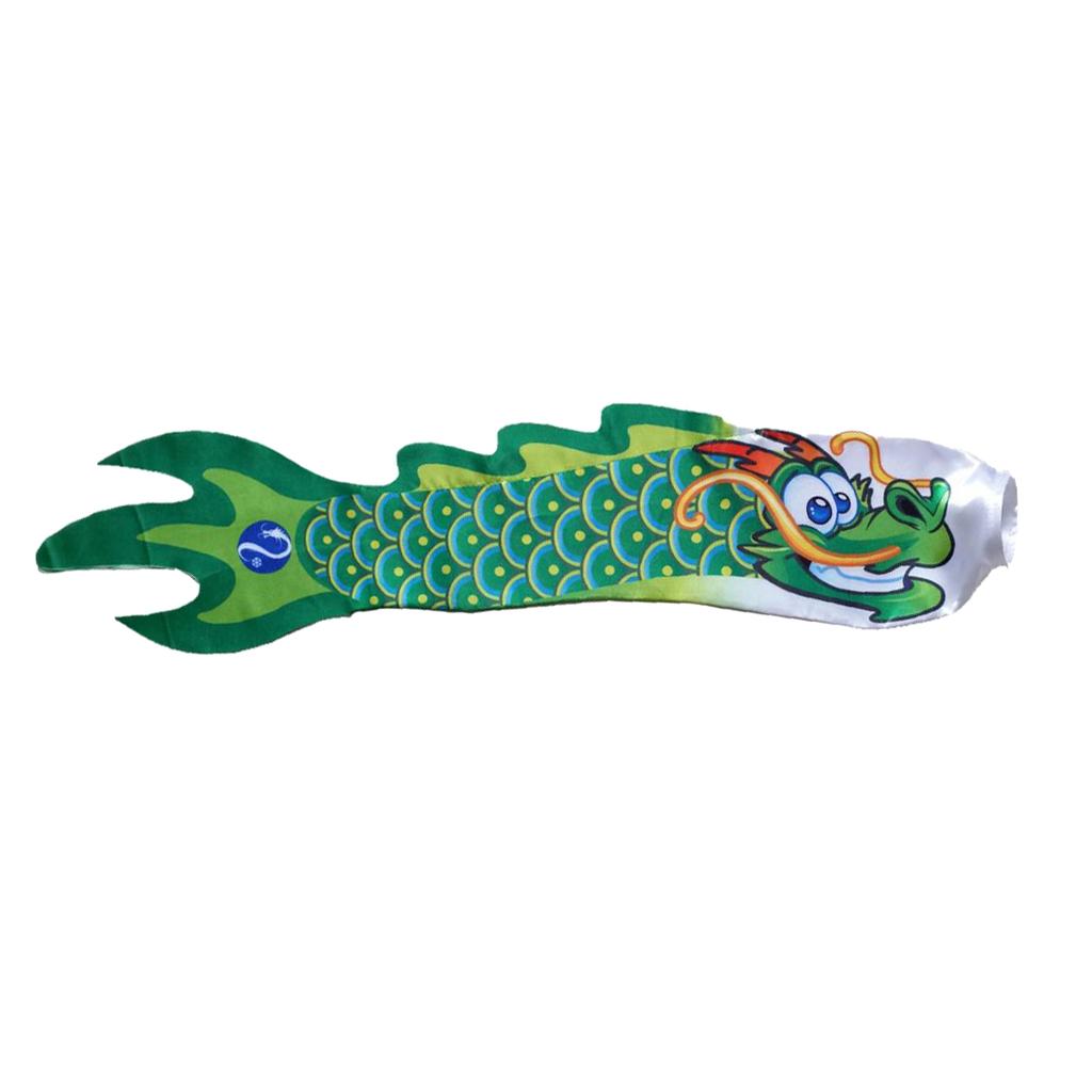 4pcs  Outdoor Garden Windsock Flag Spinner Dragon Carp Streamer Wind Sock