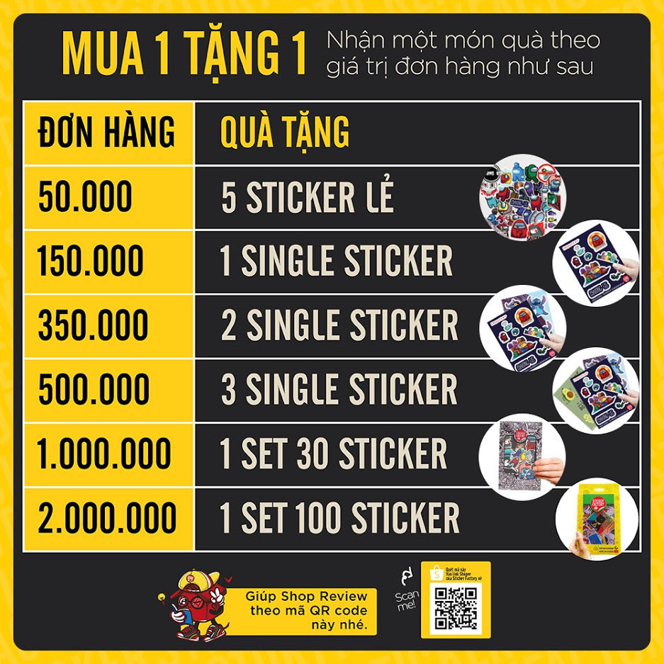 Swag - Set 30 sticker hình dán