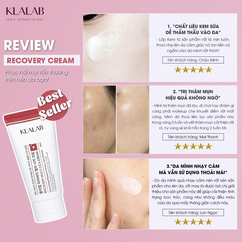 Kem Phục Hồi Da KLALAB Recovery Mutil CiCa Cream 80ml - K2V Shop