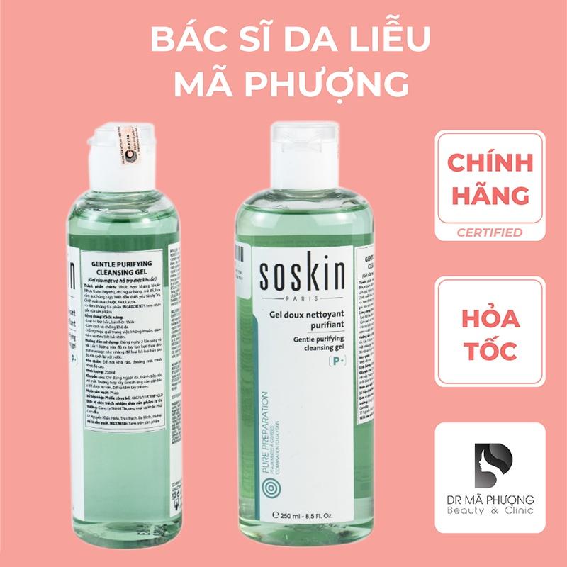 SỮA RỬA MẶT SOSKIN da dầu mụn