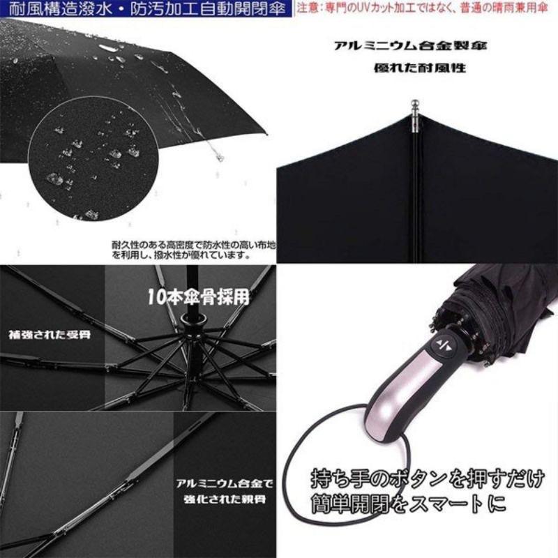 Ô Dù 10 Nan Size Lớn Đóng Mở Tự Động Bằng Nút Bấm Chống Tia UV - Dù Bấm Vải Dù Cao Cấp Hàng Xuất Nhật
