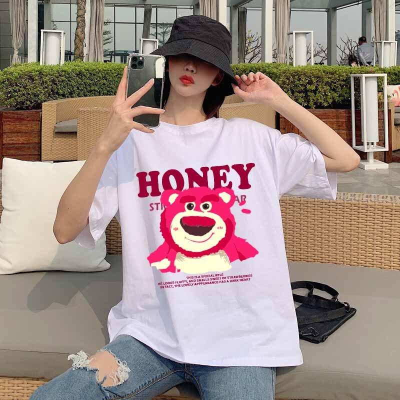 áo thun nam nữ unisex phong cách hàn quốc ulzzang cool ngầu - áo thun gấu HONEY mẫu mã mới đa dạng hot hit 2023