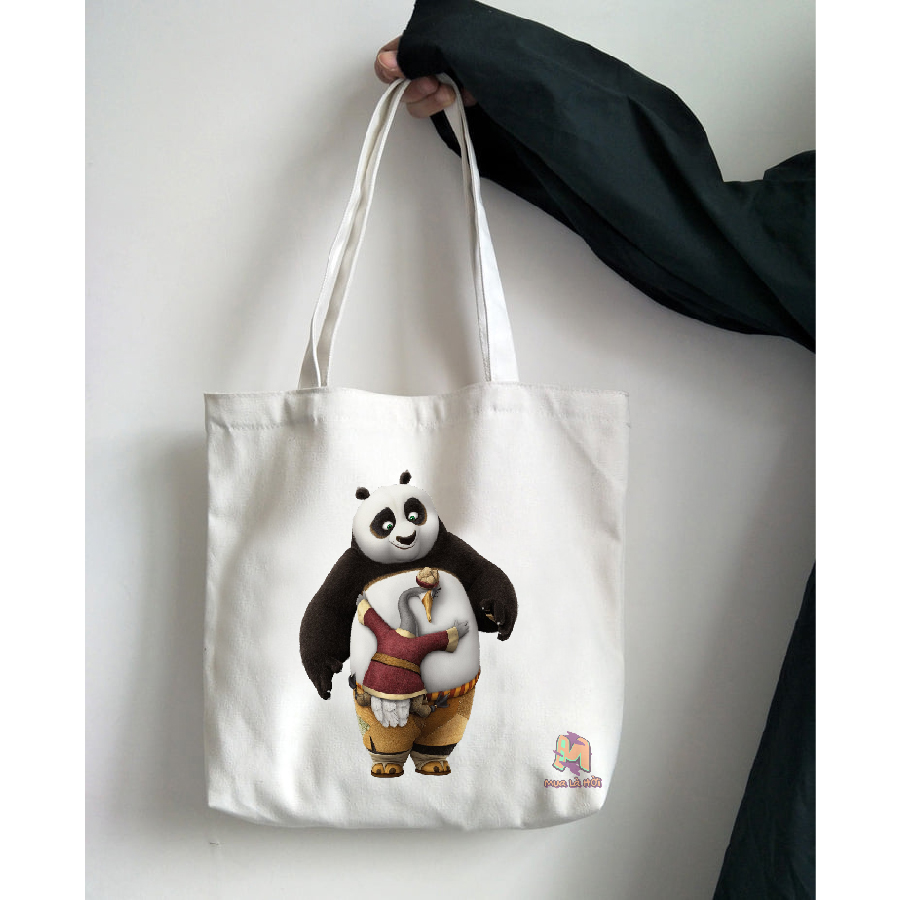 Túi Tote in hình chủ đề Kung Fu Panda