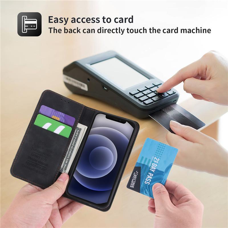 Samsung Phone Case A11 A21 A21S A31 A40 A41 A51 A60 A70 A71 Flip Magnetic Leather Case