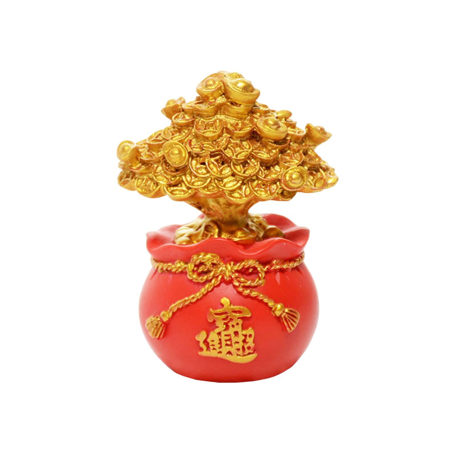 Fortune Miniature Statue Collectible Treasure Pocket Sculpture for Cabinet
