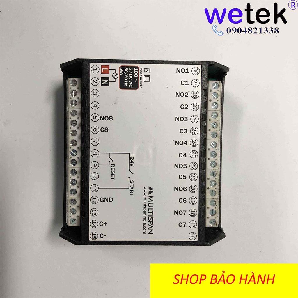 Mutispan SQT-1044 timer đa kênh lập trình tuần tự, kiểu số, dải siêu rộng, lắp mặt tủ