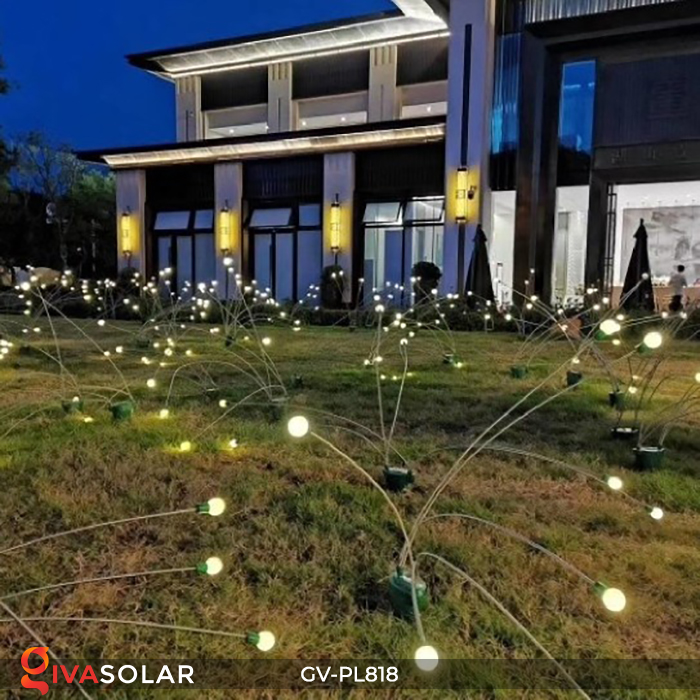 Cây đèn trang trí sân vườn, công viên, lối đi, buổi tiệc, lễ tết chuyển động xoay ngoài trời GIVASOLAR GV-PL818