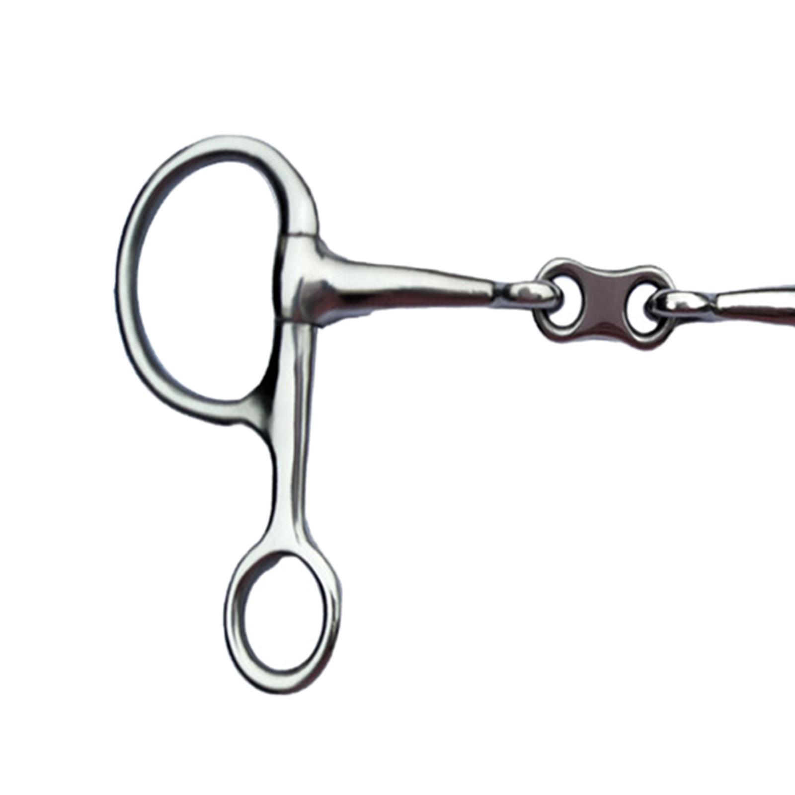 2 Rings Rings Snaffle Bits Gear Equestrian Accessories Durable Lightweight Horse Sports Horse Rings Bit Horse Riding Snaffle for Outdoor Sports