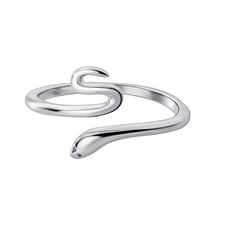 Nhẫn Bạc Nữ Cá Tính, Nhẫn Rắn Nữ Thiết Kế Dạng Hở Điều Chỉnh Được Size - N2623 - Bảo Ngọc Jewelry