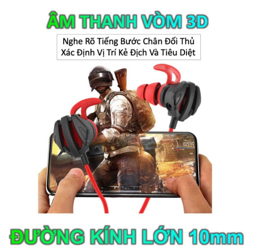 Tai Nghe Gaming Có Mic Rời Loa Siêu Trầm 3D G6 PRO GAMER Dành Cho Game Thủ Chơi Game Điện Thoại, Máy Tính - Hàng nhập khẩu