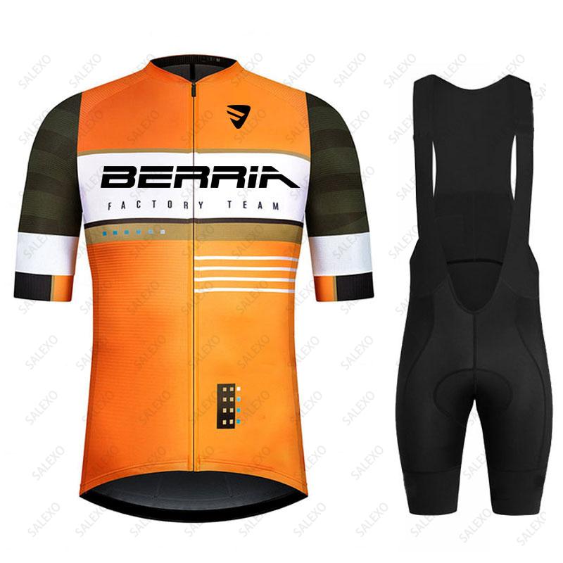 2023 BERRIA Đội Nam Ngắn Tay Đi Xe Đạp Jersey Bộ Mùa Hè MTB Maillot Ropa Ciclismo Đi Xe Đạp Quần Áo Thể Thao Xe Đạp Phù Hợp Với Color: 8 Size: S