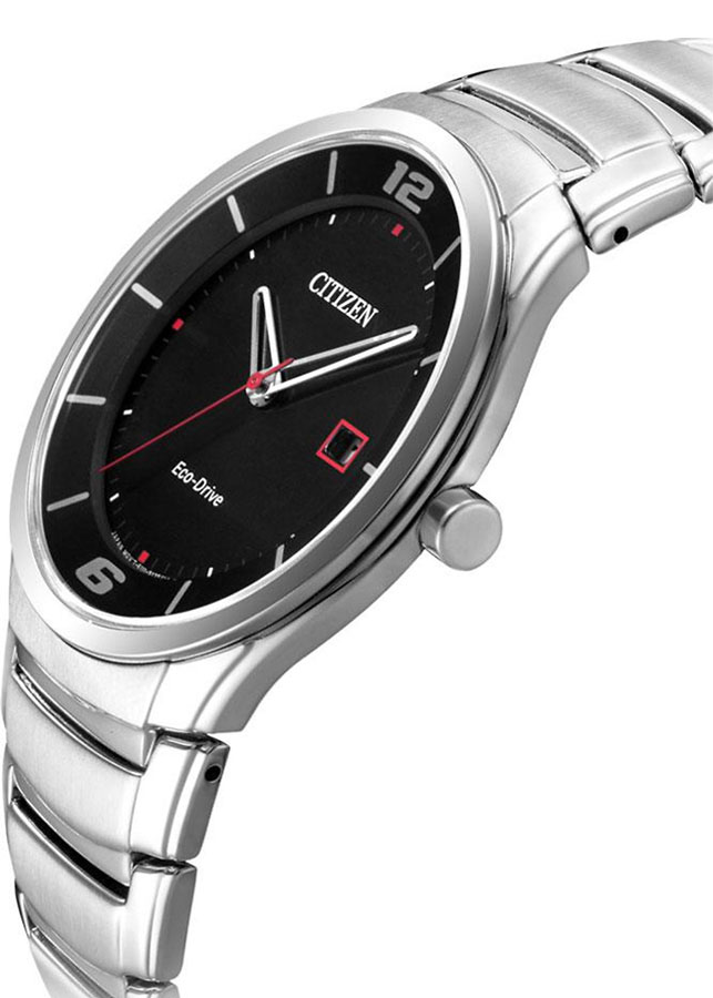 Đồng Hồ Nam Citizen Dây Thép Không Gỉ BM6951-57E - Mặt Đen