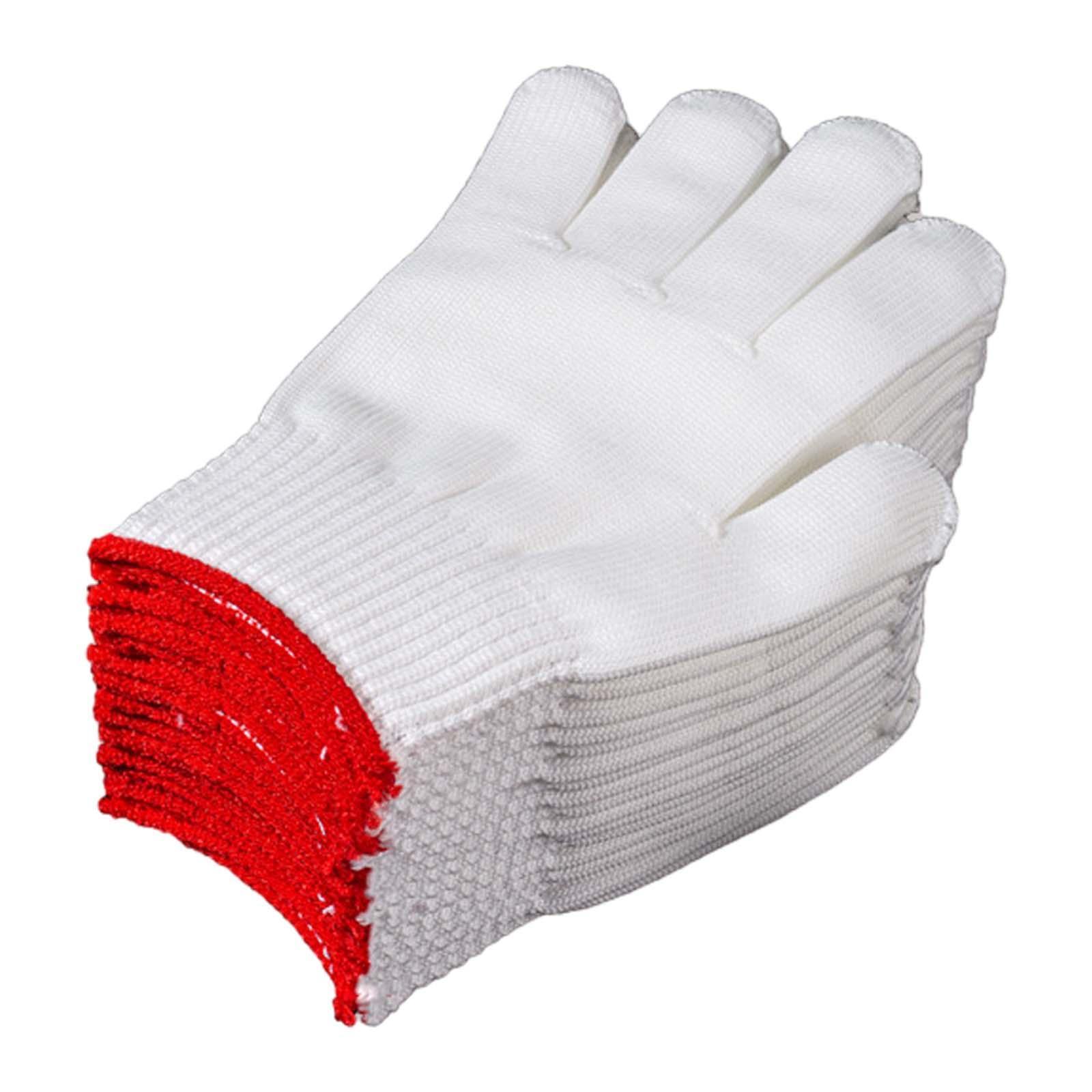 12 Pairs Work Gloves Labor Protection Gloves Safety Protection Hand Working Gloves Knitted Cut Repair Gloves for Men Women Utility Gardening
