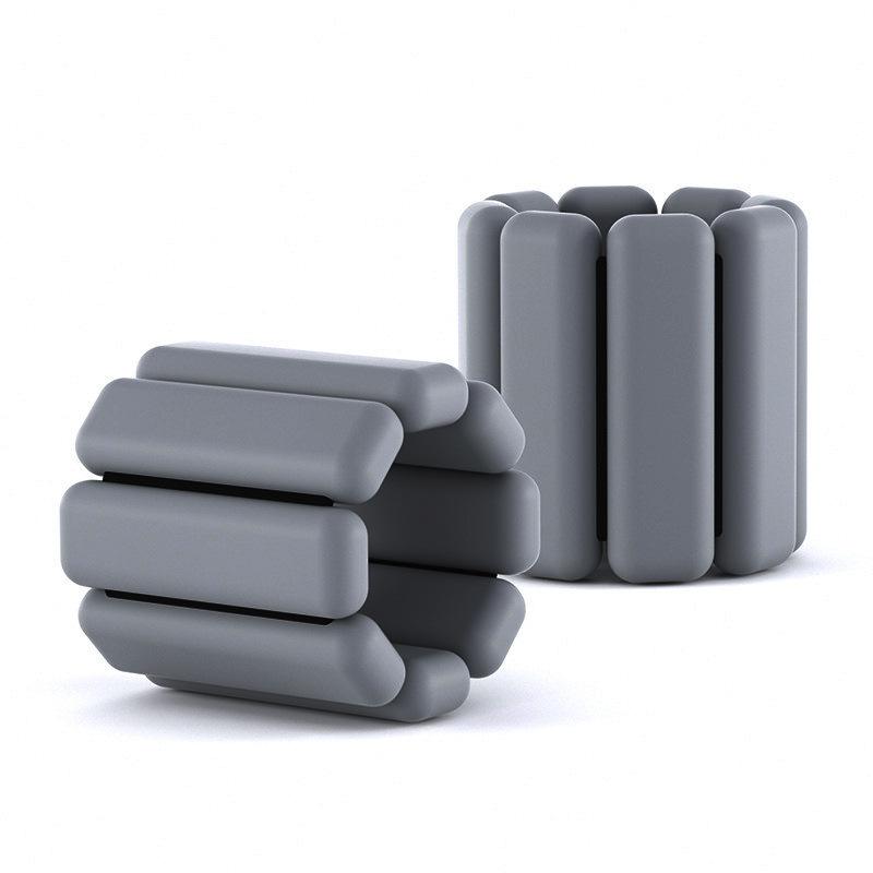 2pcs 450g Vòng đeo tay cổ tay có thể điều chỉnh silicon cổ tay dây đeo mắt cá chân Yoga Pilates Huấn luyện Chân tay Thiết bị vòng đeo tay Color: Pink
