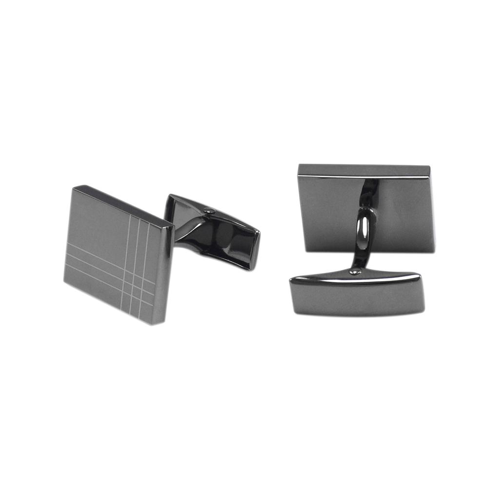 French Cufflinks Rectangle Brass Cuff Links For Business Wedding