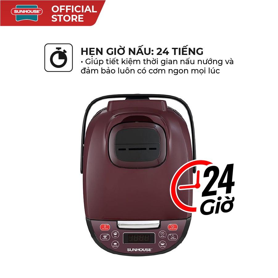 [Hàng Chính Hãng] Nồi cơm điện tử 1.8L Sunhouse SHD8909 - Bảo Hành 12 Tháng Toàn Quốc