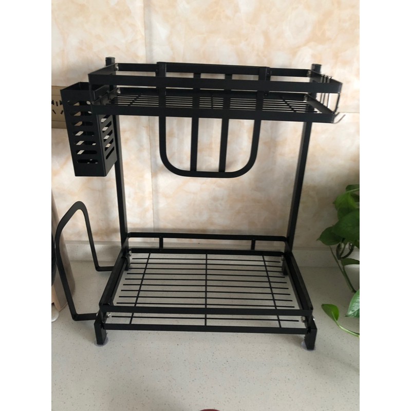Kệ Đựng Gia Vị 2/3 tầng, Kệ hũ gia vị để bát đũa dao thớt, đồ dùng nhà bếp.