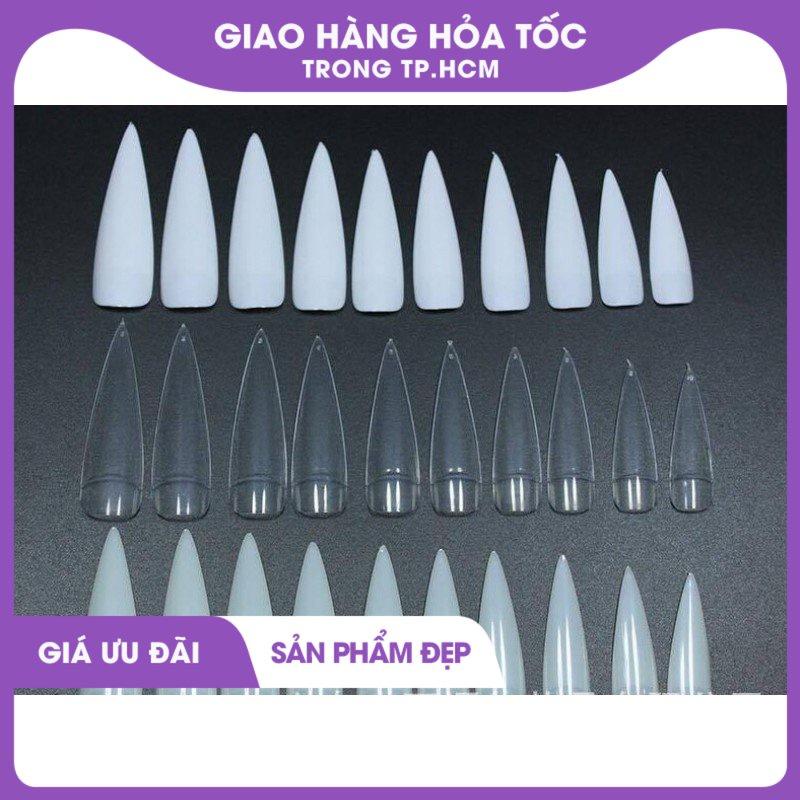 móng giả nhọn nối 500 móng size 0-9 0401