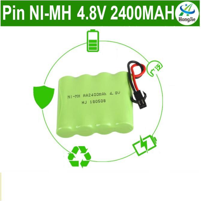 Pin Sạc 4.8V 2400mAh NI-CD Cho Xe Ô Tô Điều Khiển Cổng SM