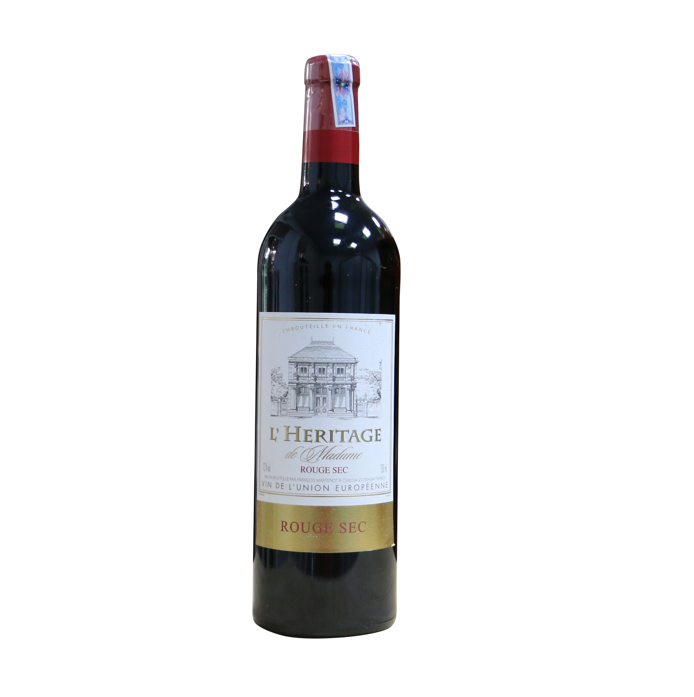 Rượu vang đỏ L'heritage VCE 750ml 11% - 13% Không hộp