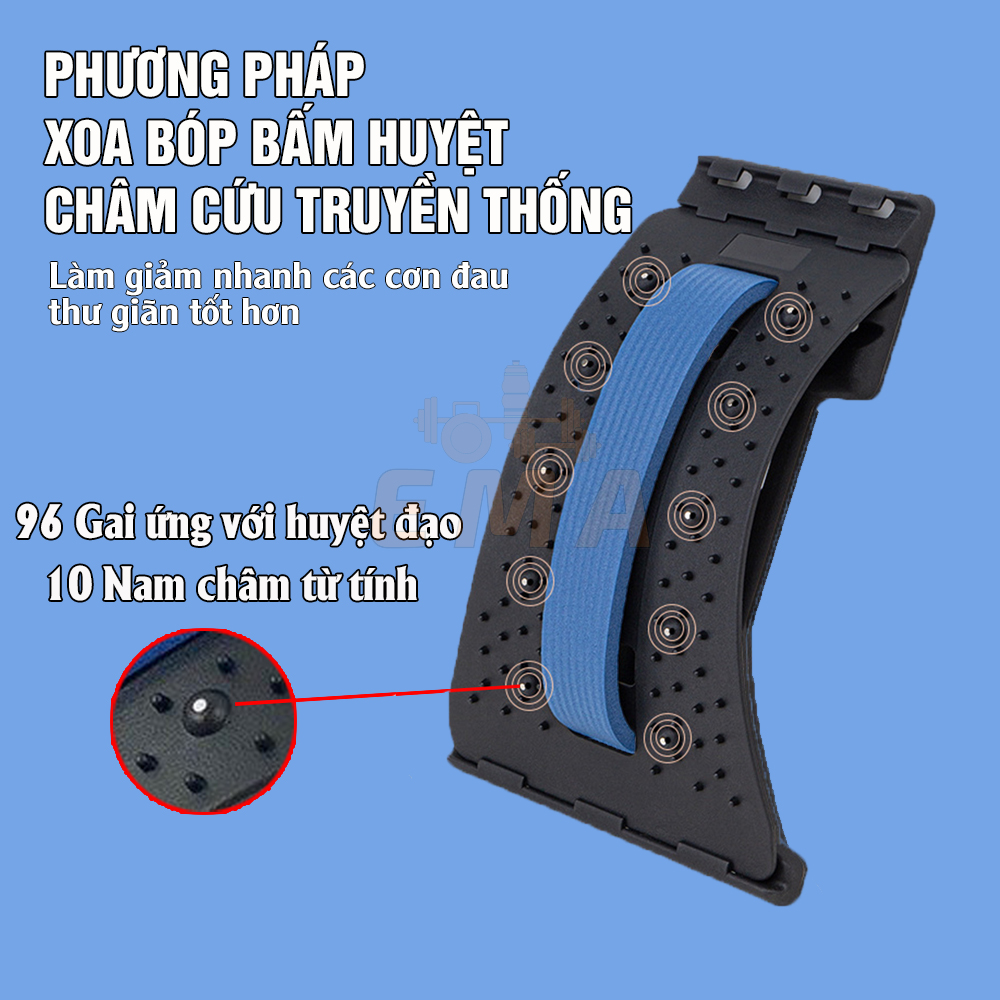 Khung nắn chỉnh cột sống lưng chống thoát vị đĩa đệm, đau mỏi thắt lưng EMA