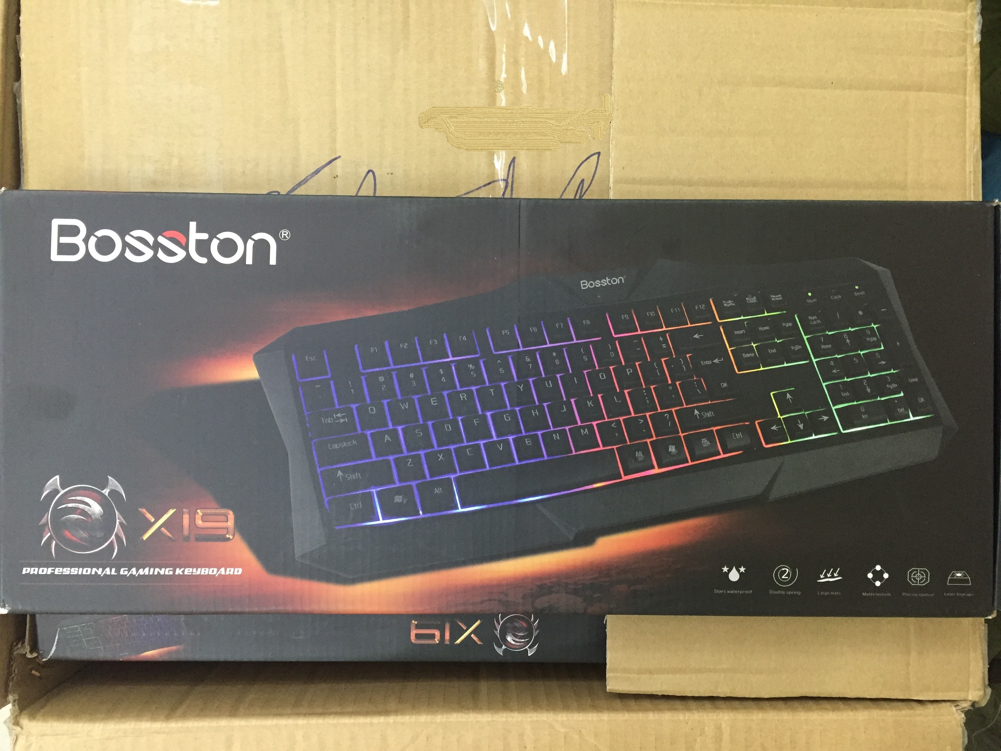 Bàn Phím Keyboad Gaming Bosston X19 Có Led Siêu Ngầu - Hàng Nhập Khẩu