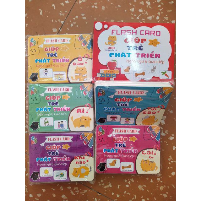 Bộ thẻ Flashcard 300 câu hỏi và trả lời giúp trẻ phát triển tư duy, ngôn ngữ và giao tiếp