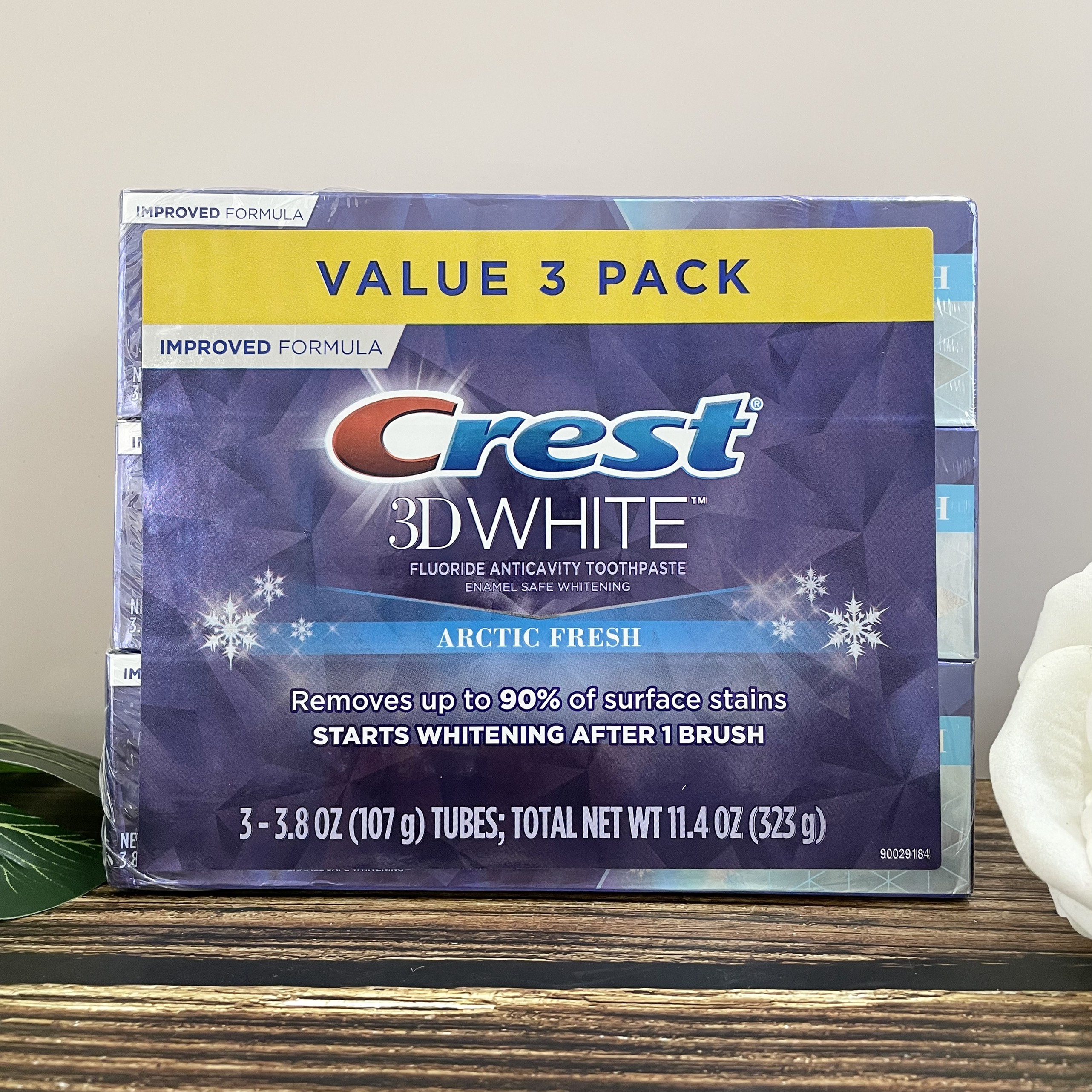 Set 3 Tuýp Kem Đánh Răng Crest 3d White Arctic Fresh 107g Hàng Nhập Mỹ