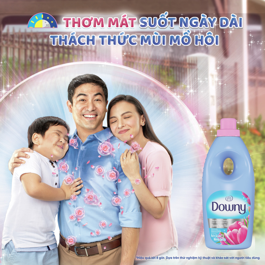 Nước Xả Vải Downy Hương Nắng Mai Dạng Túi (2.3 Lít)