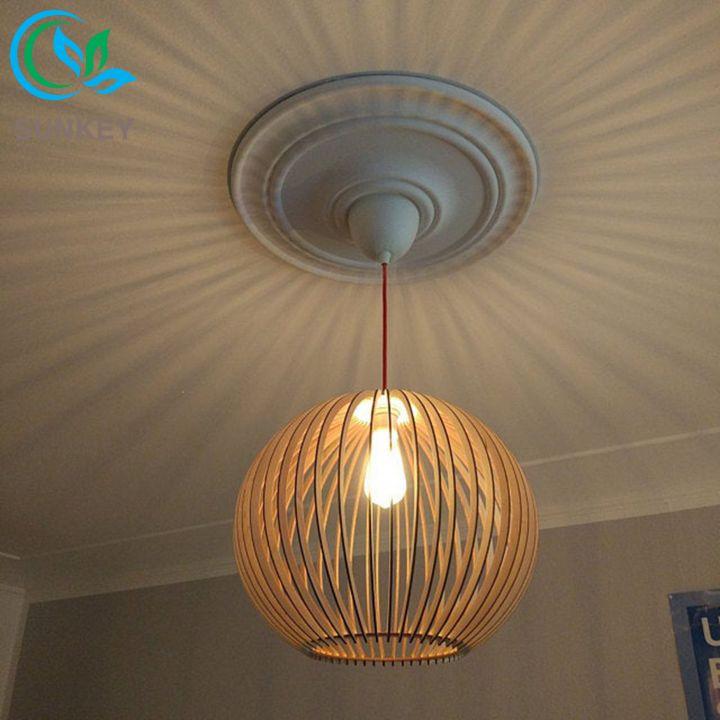 Đèn Trang Trí Globle - Đường Kính 45cm - Phù Hợp Với Mọi Không Gian Trang Trí - Chất Liệu Gỗ Plywood