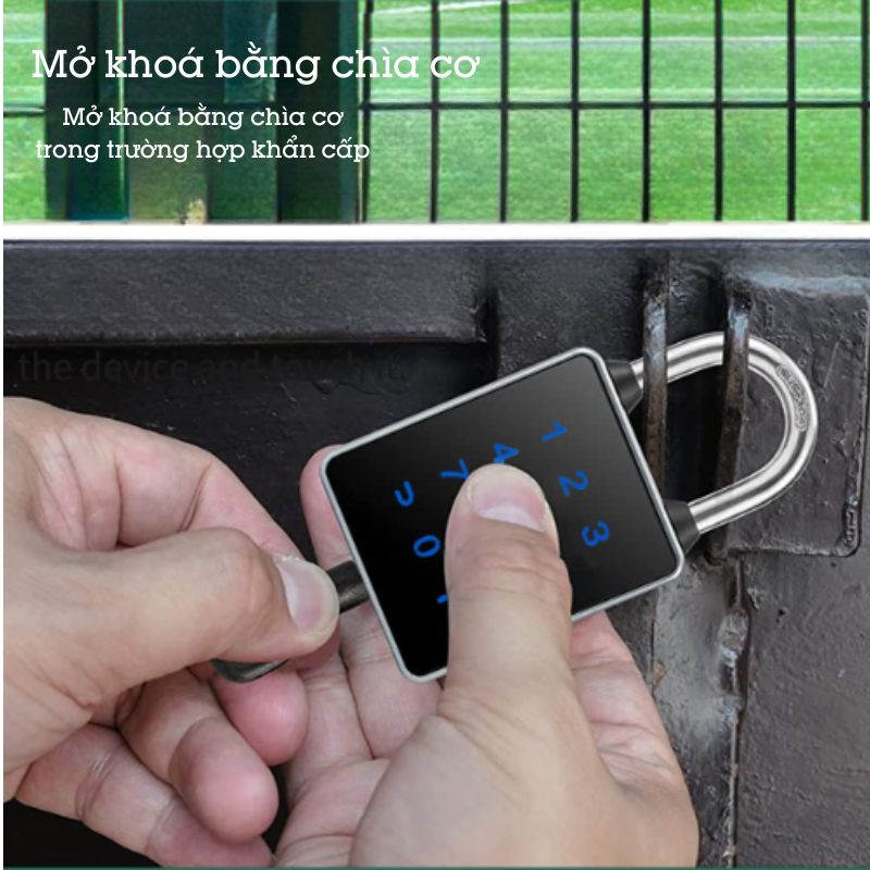 Ổ Khóa Thẻ Từ Mật Khẩu Mã Số Vân Tay Thông Minh Hỗ Trợ Chìa Cơ T55D