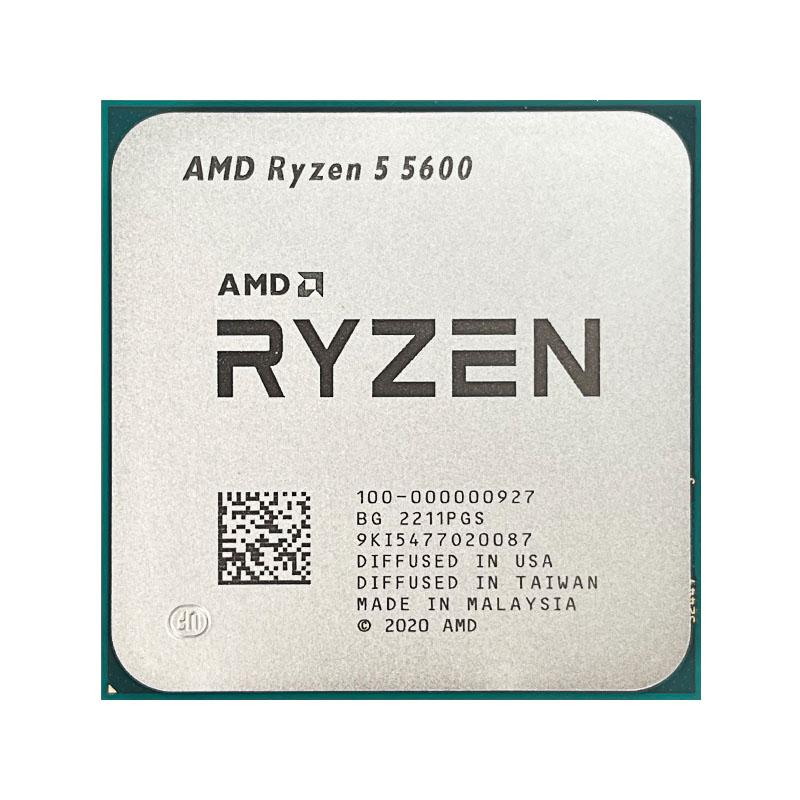 Mới AMD Ryzen 5 5600 R5 5600 3.5GHz 6 Nhân 12 Chủ Đề Máy Tính Để Bàn Phụ Kiện Bộ Vi Xử Lý 7NM L3 = 32M 100-000000927 Ổ Cắm AM4