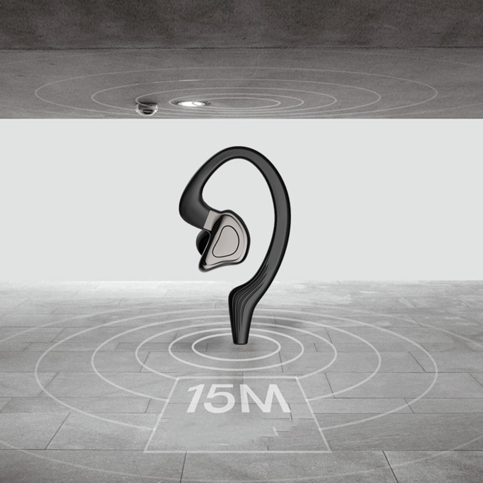Wireless Bluetooth Headset with Mic Business Headphones Earphones Left Ear