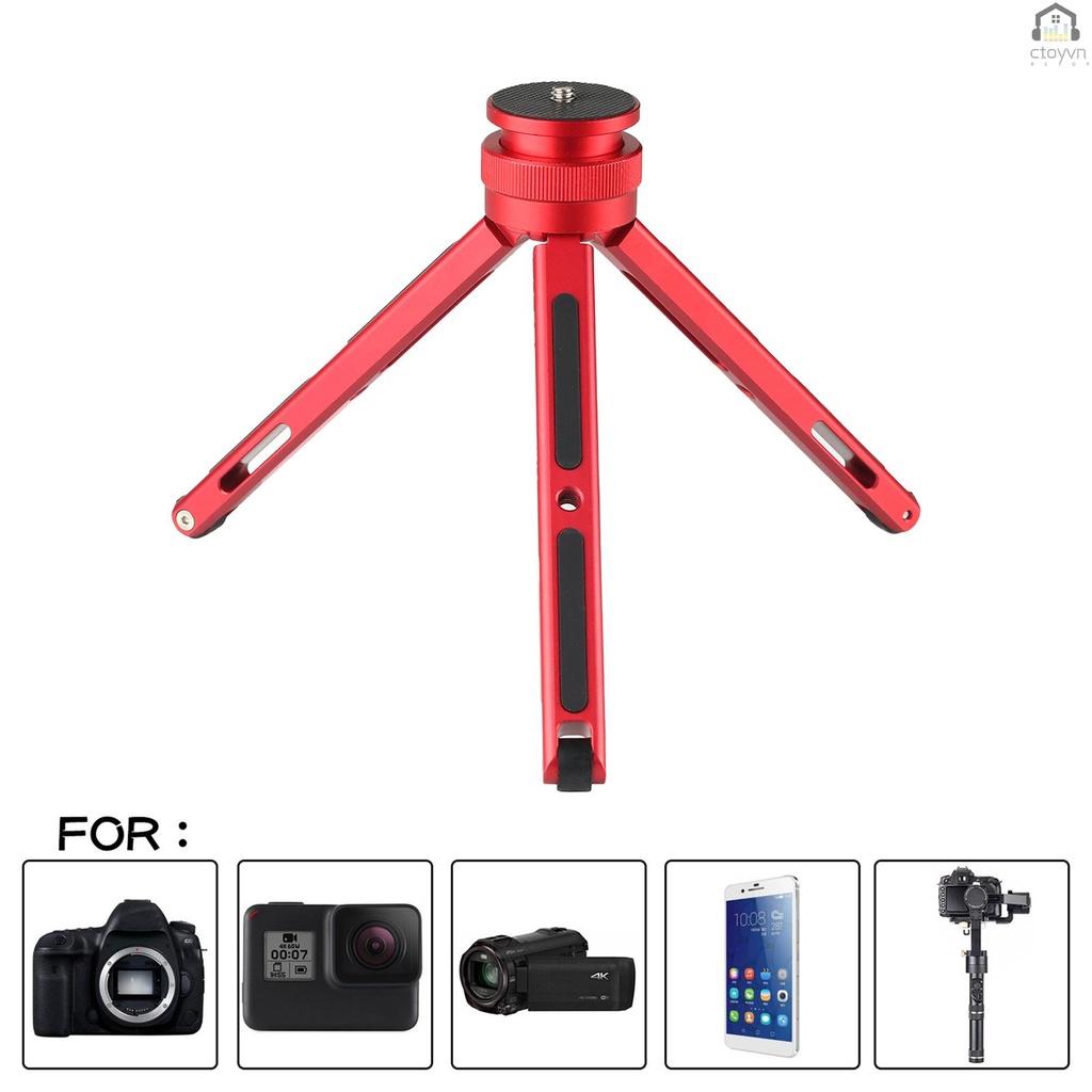 Giá đỡ ba chân bằng nhôm có thể điều chỉnh chiều cao với giao diện 1/4 inch cho máy ảnh DSLR SLR