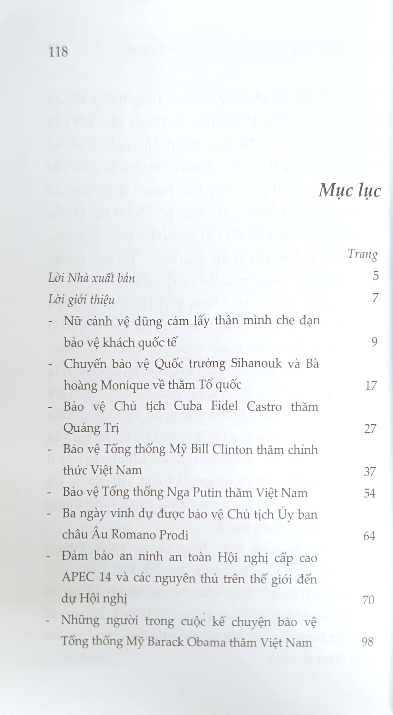 Chuyện bảo vệ các chính khách quốc tế đến Việt Nam