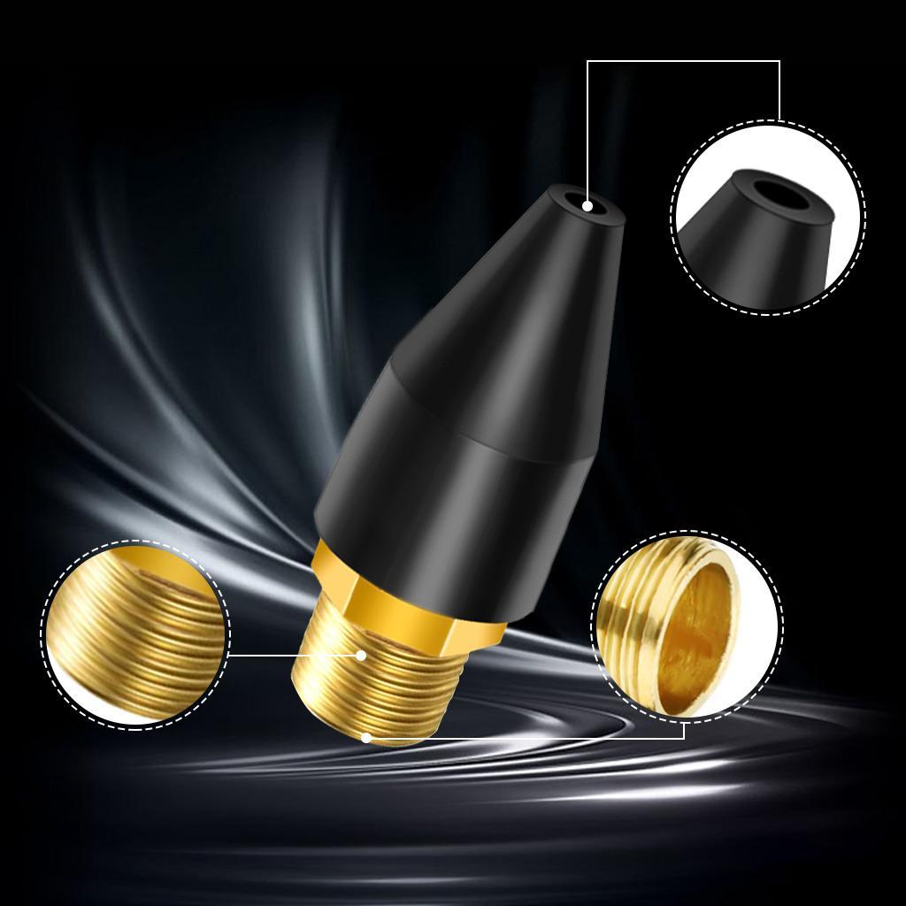 Rubber / Brass Tip for Air Blow 1/8 Inch NPT Male -