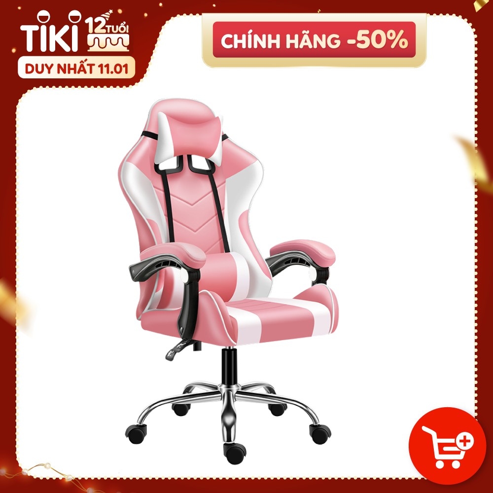 Ghế gaming cao cấp dành cho game thủ BG model mới E02-S PINK (hàng nhập khẩu)