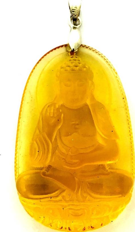Mặt dây bản mệnh khắc ngài ADIDA đá mã não tự nhiên cho người tuổi Tuất -tuổi Hợi Bạc QTJ - MDNA17
