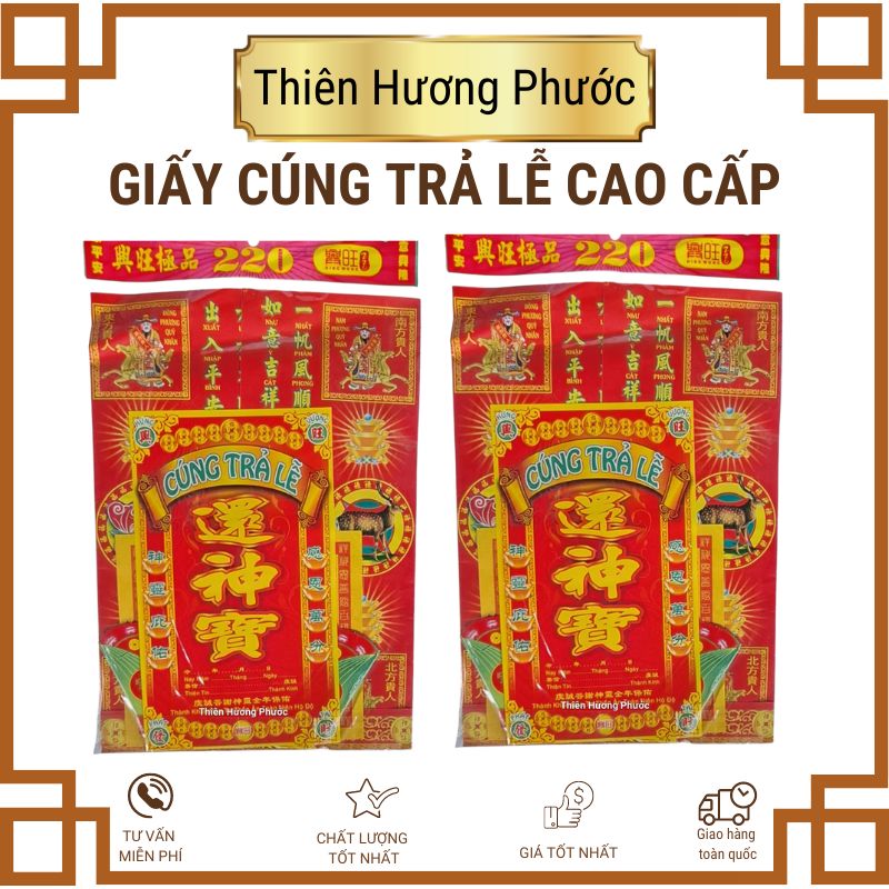 Giấy cúng tam tai cao cấp