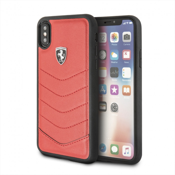 Ốp Lưng dành cho Iphone Xs/X Ferrari, Carbon và Da Thật - HÀNG NHẬP KHẨU