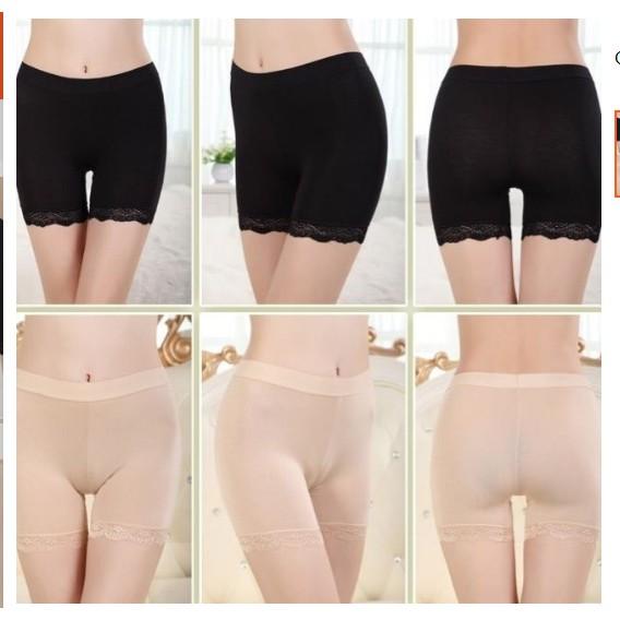 Hàng hót mới về - Quần đùi mặc váy pha ren chất cotton - CHILLHOUSE